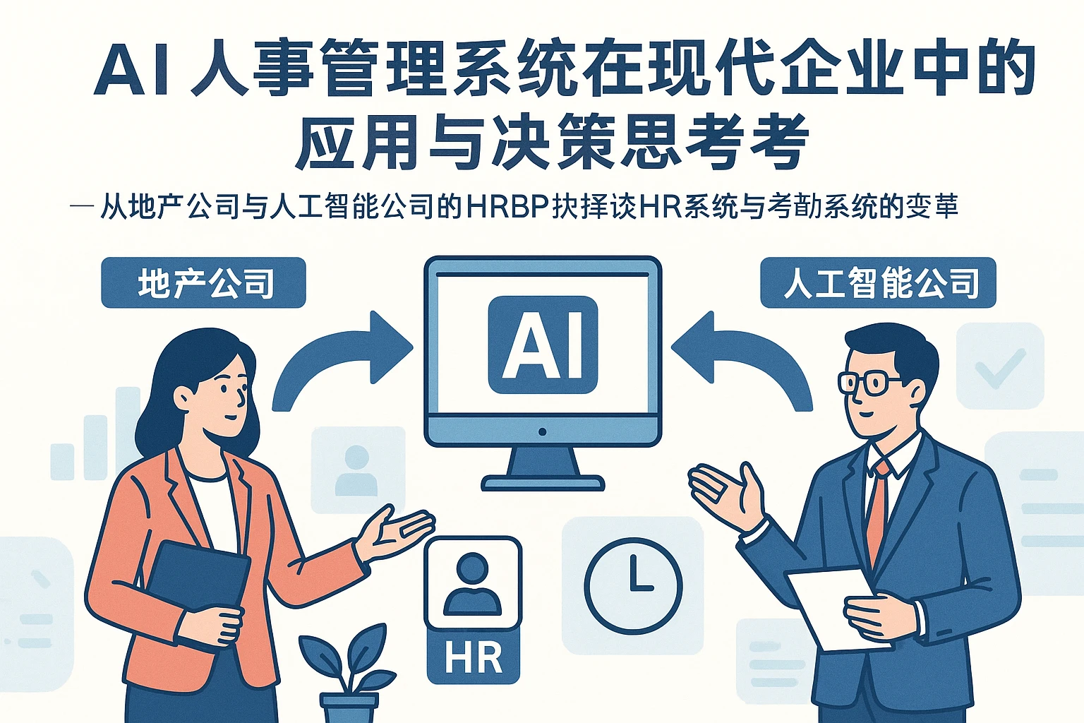 AI人事管理系统在现代企业中的应用与决策思考 —— 从地产公司与人工智能公司的HRBP抉择谈HR系统与考勤系统的变革