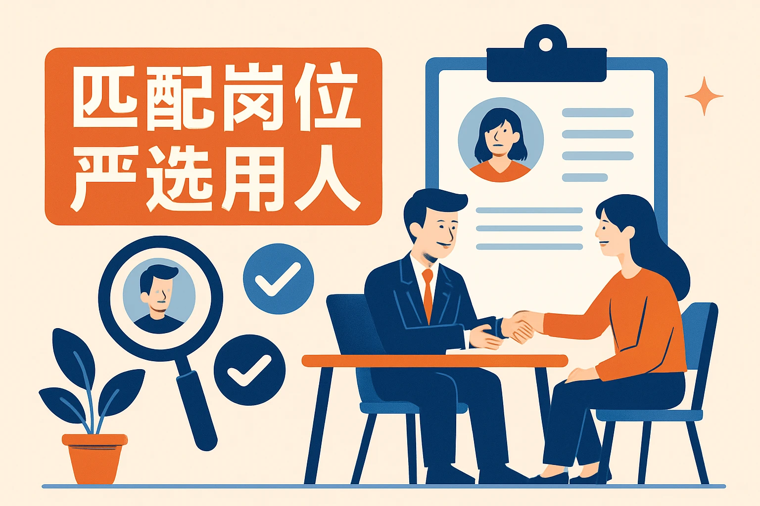 匹配岗位严选用人