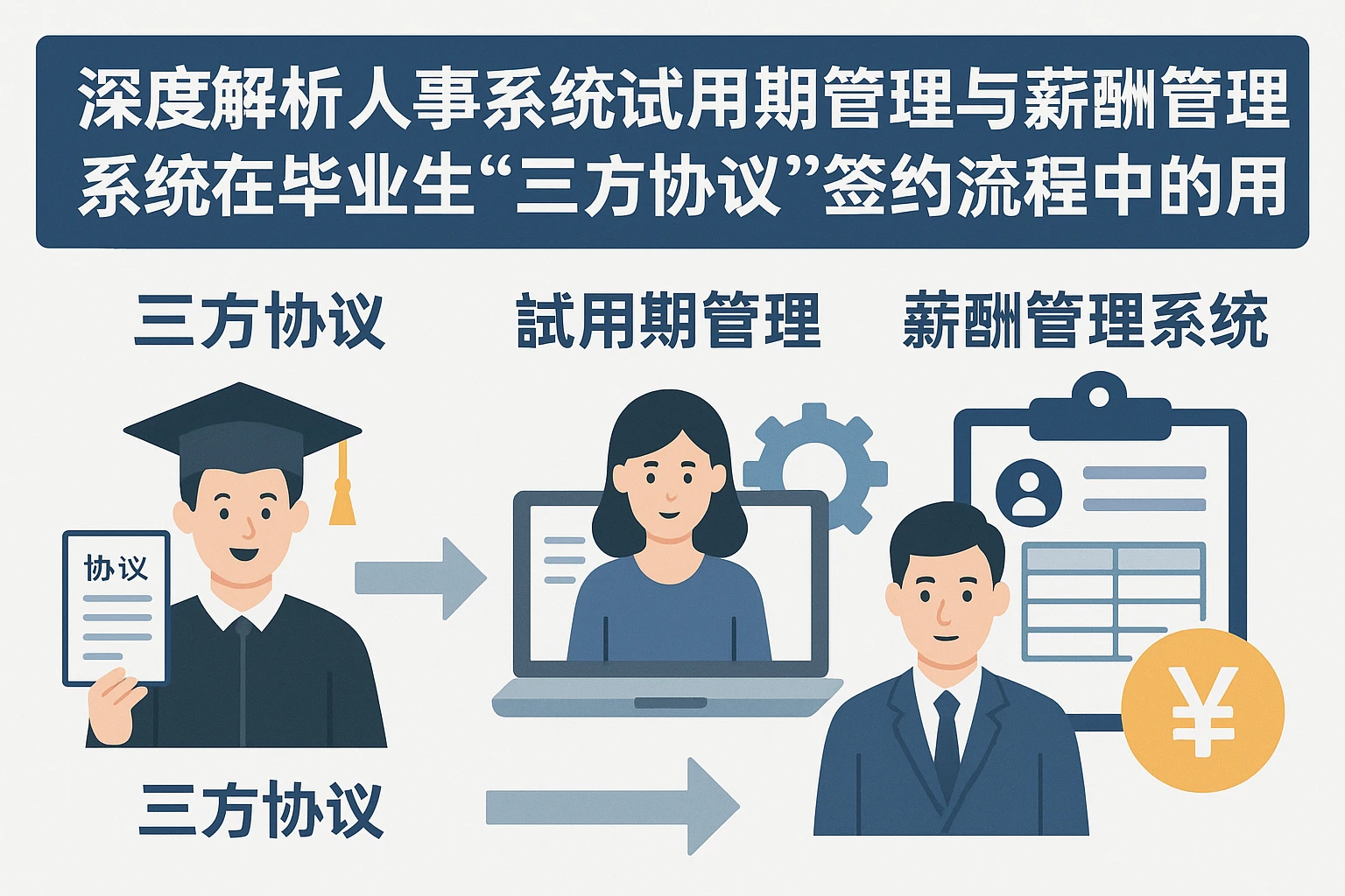深度解析人事系统试用期管理与薪酬管理系统在毕业生“三方协议”签约流程中的应用