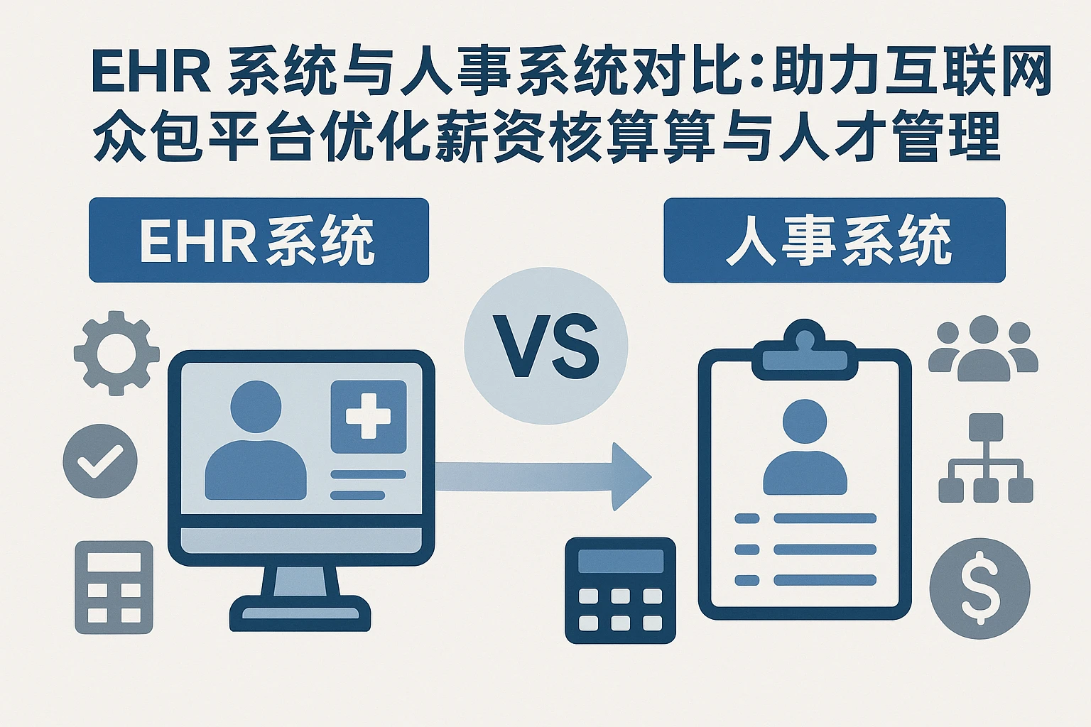 EHR系统与人事系统对比:助力互联网众包平台优化薪资核算与人才管理