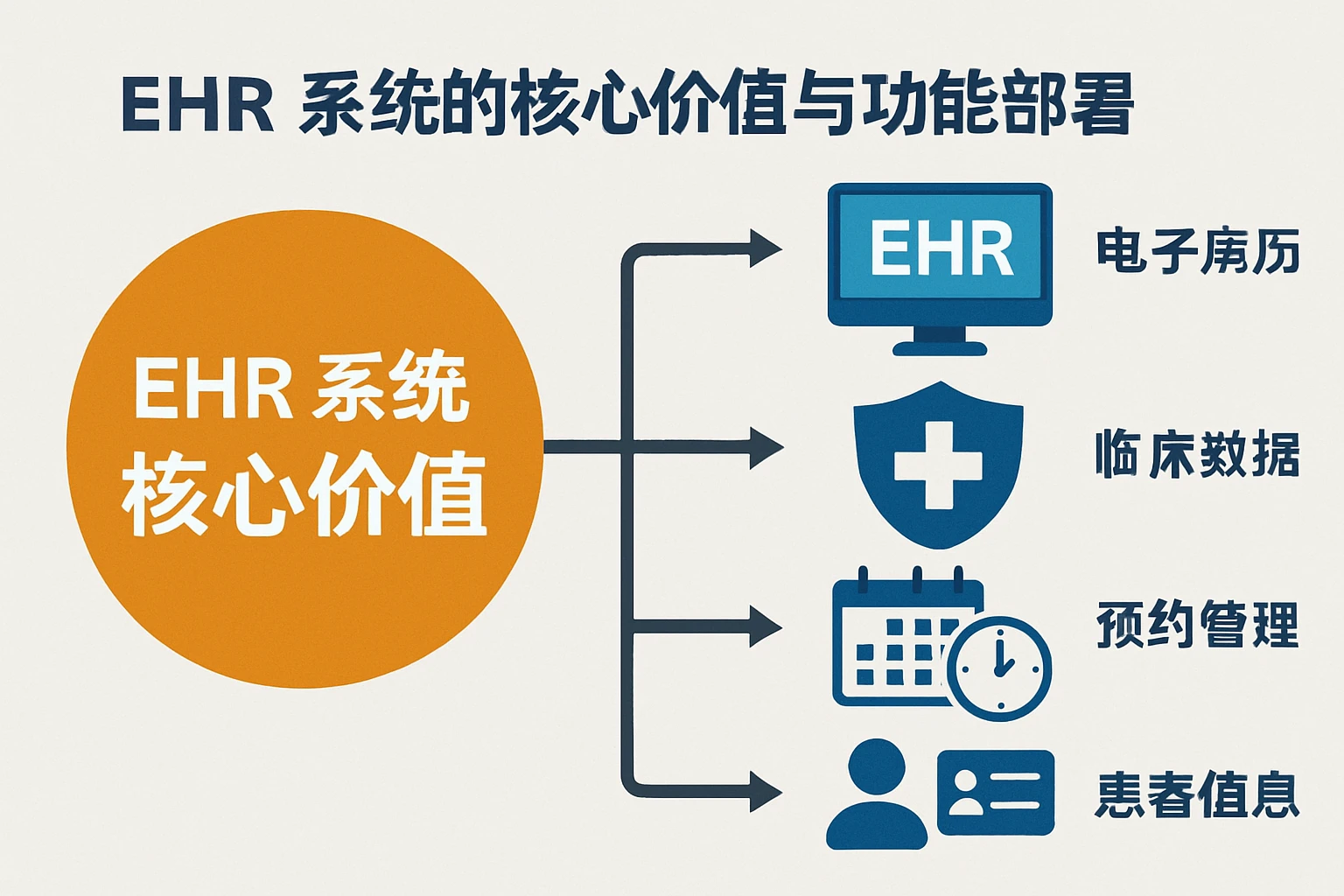 EHR系统的核心价值与功能部署