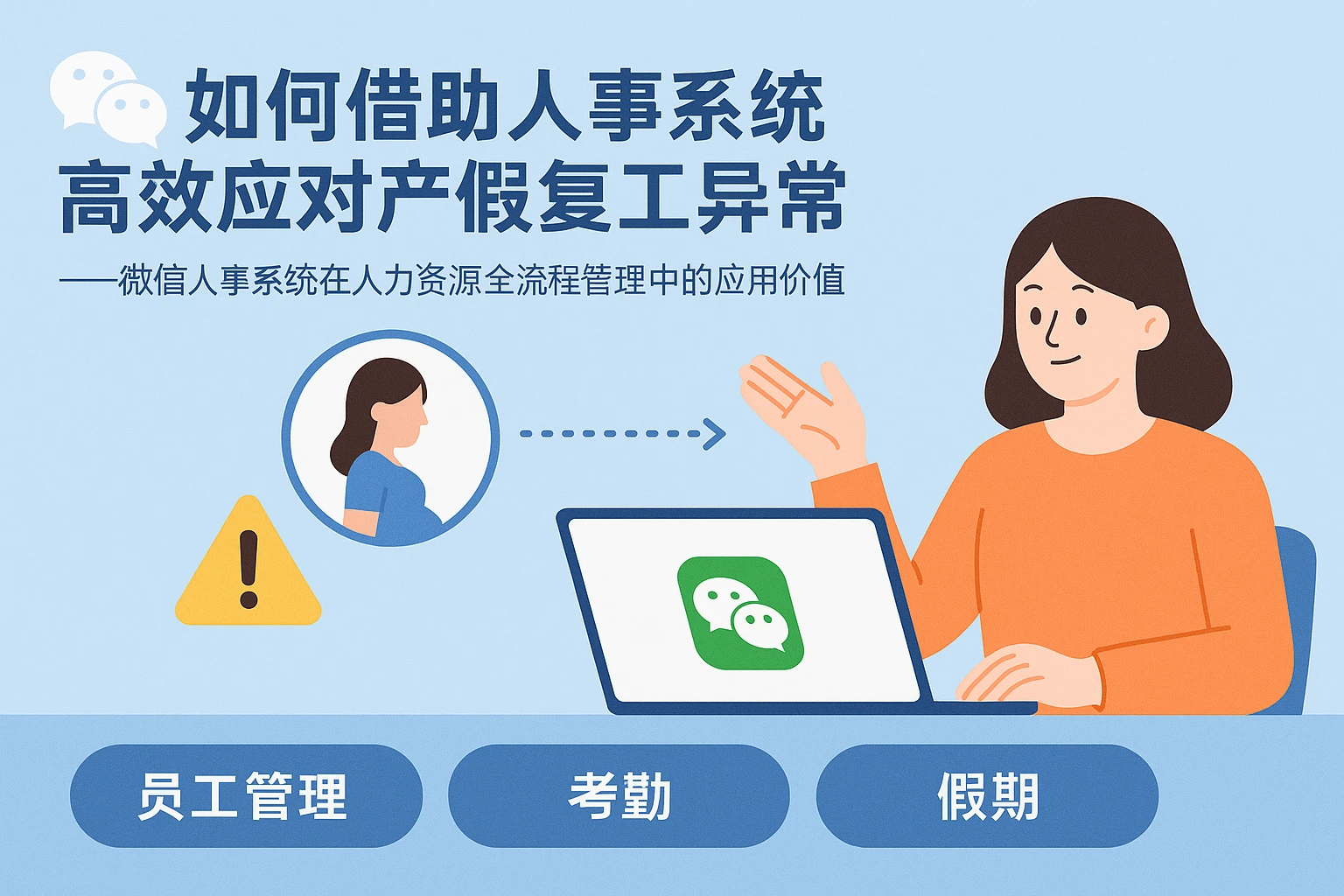 如何借助人事系统高效应对产假复工异常——微信人事系统在人力资源全流程管理中的应用价值