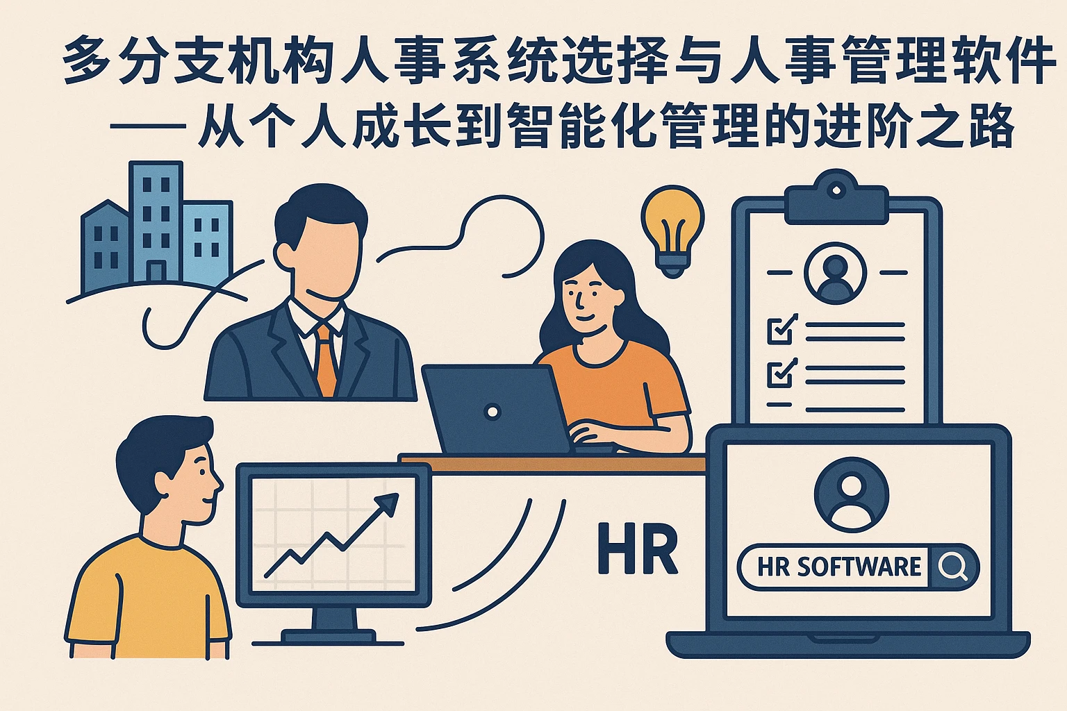 多分支机构人事系统选择与人事管理软件评测——从个人成长到智能化管理的进阶之路
