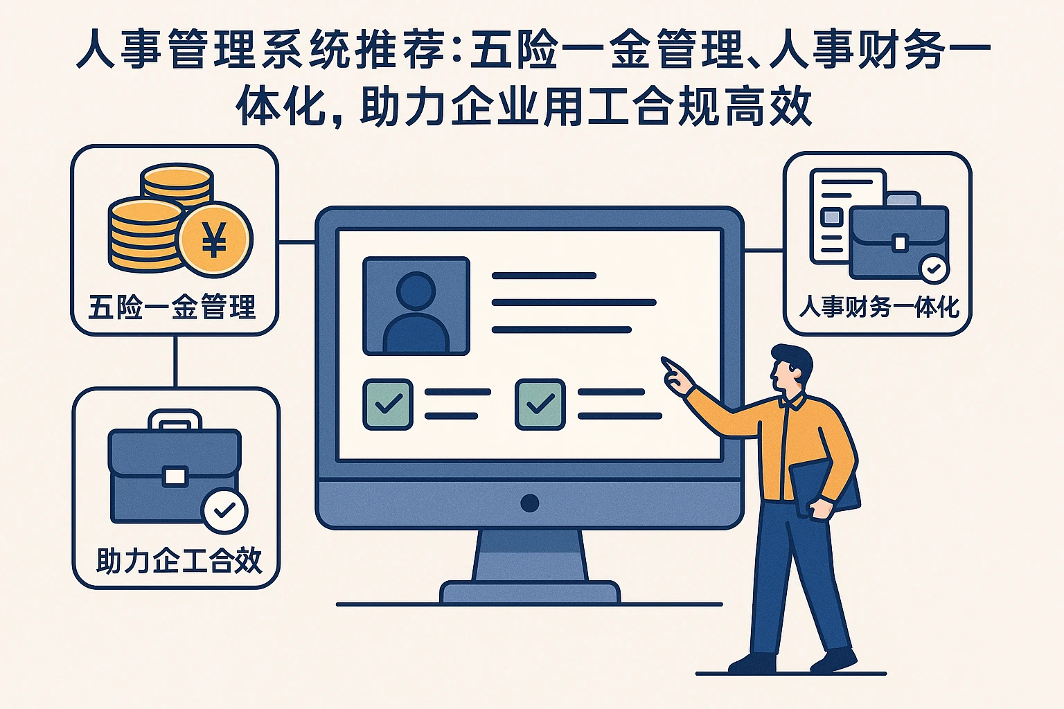 人事管理系统推荐:五险一金管理、人事财务一体化,助力企业用工合规高效