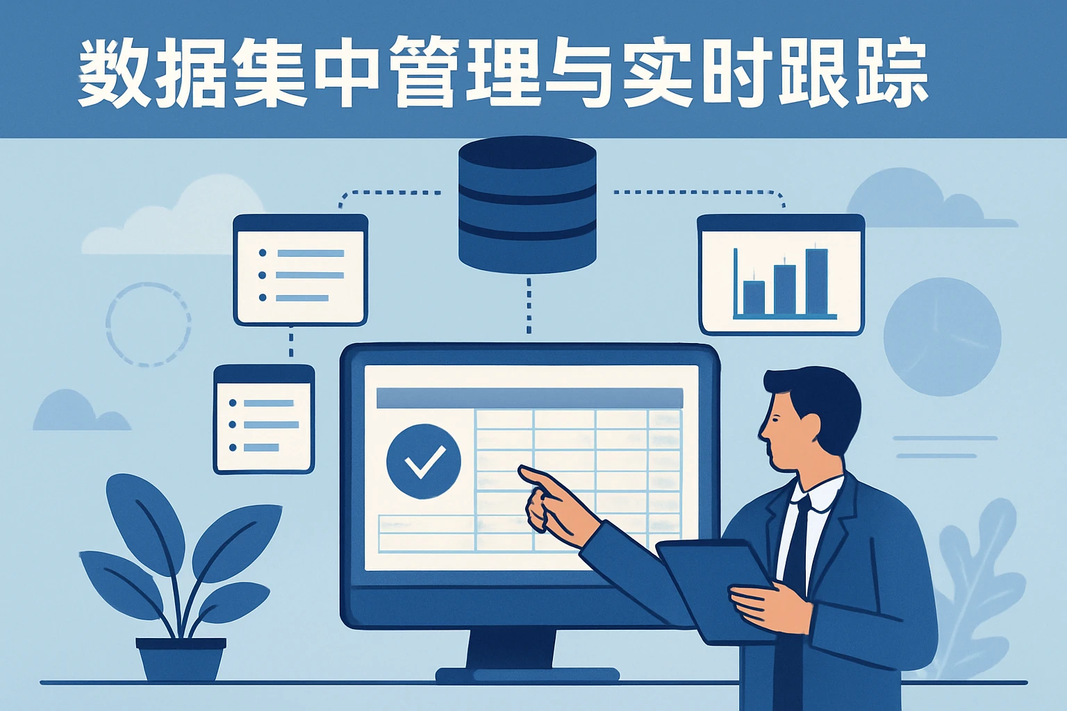 1. 数据集中管理与实时跟踪