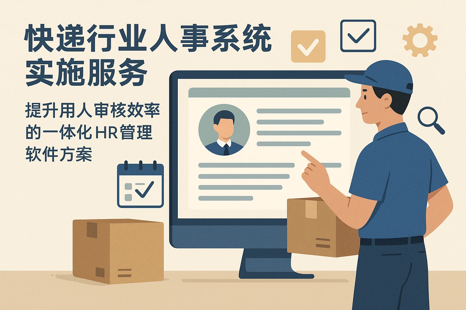 快递行业人事系统实施服务：提升用人审核效率的一体化HR管理软件方案
