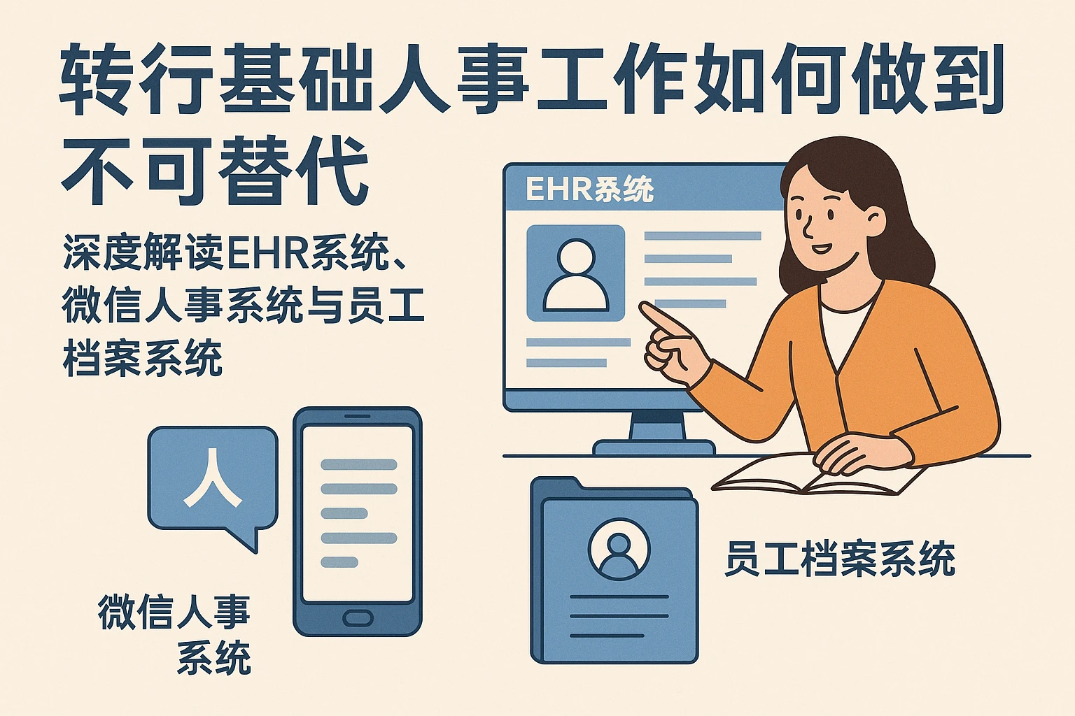转行基础人事工作如何做到不可替代:深度解读EHR系统、微信人事系统与员工档案系统