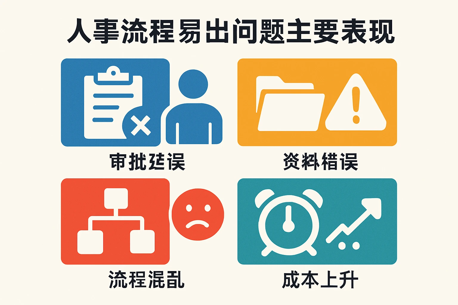 人事流程易出问题主要表现