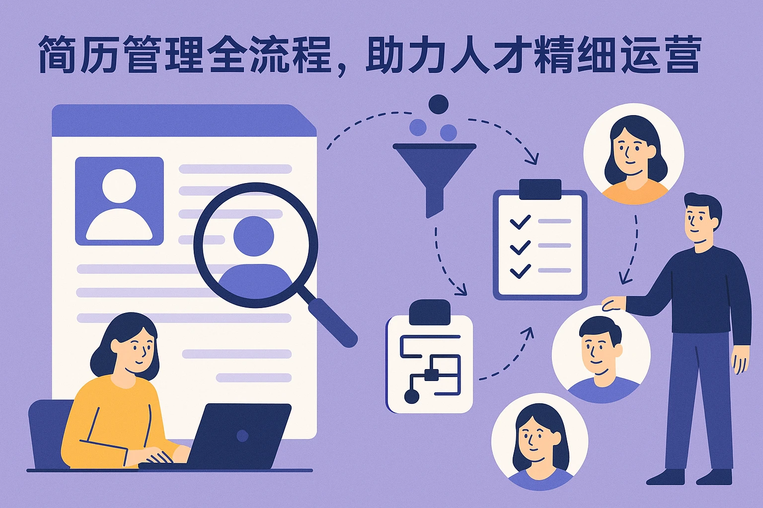 简历管理全流程，助力人才精细运营