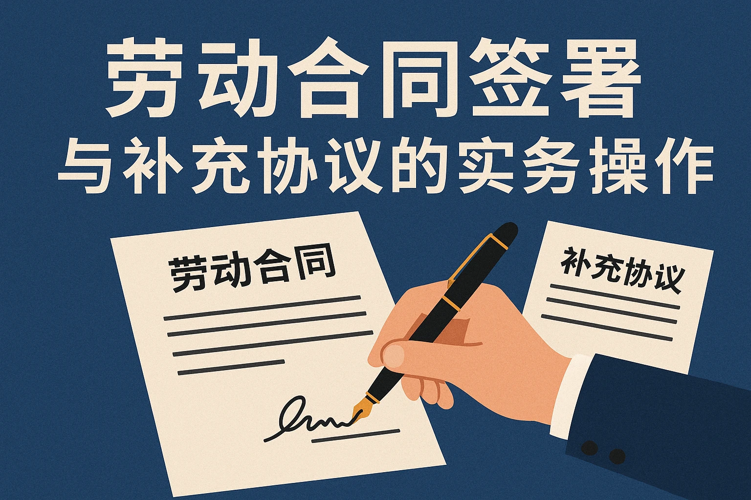 劳动合同签署与补充协议的实务操作