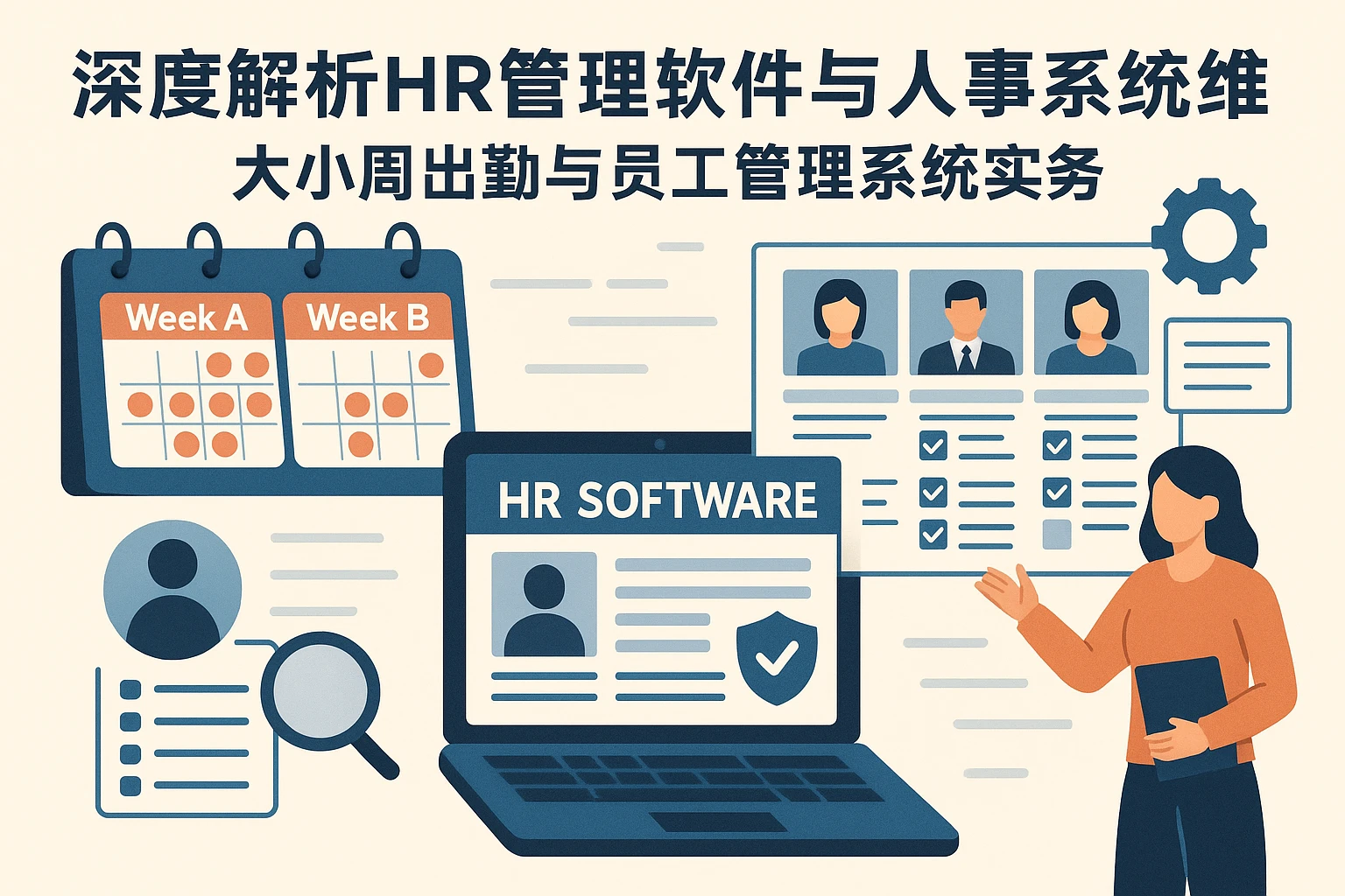 深度解析HR管理软件与人事系统维护：大小周出勤与员工管理系统实务
