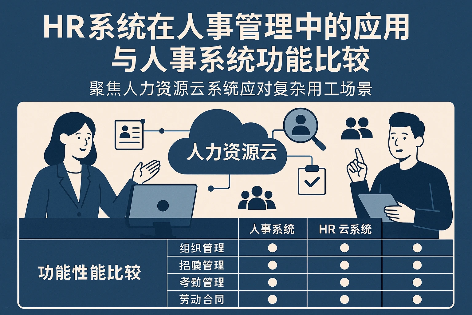 HR系统在人事管理中的应用与人事系统功能比较——聚焦人力资源云系统应对复杂用工场景