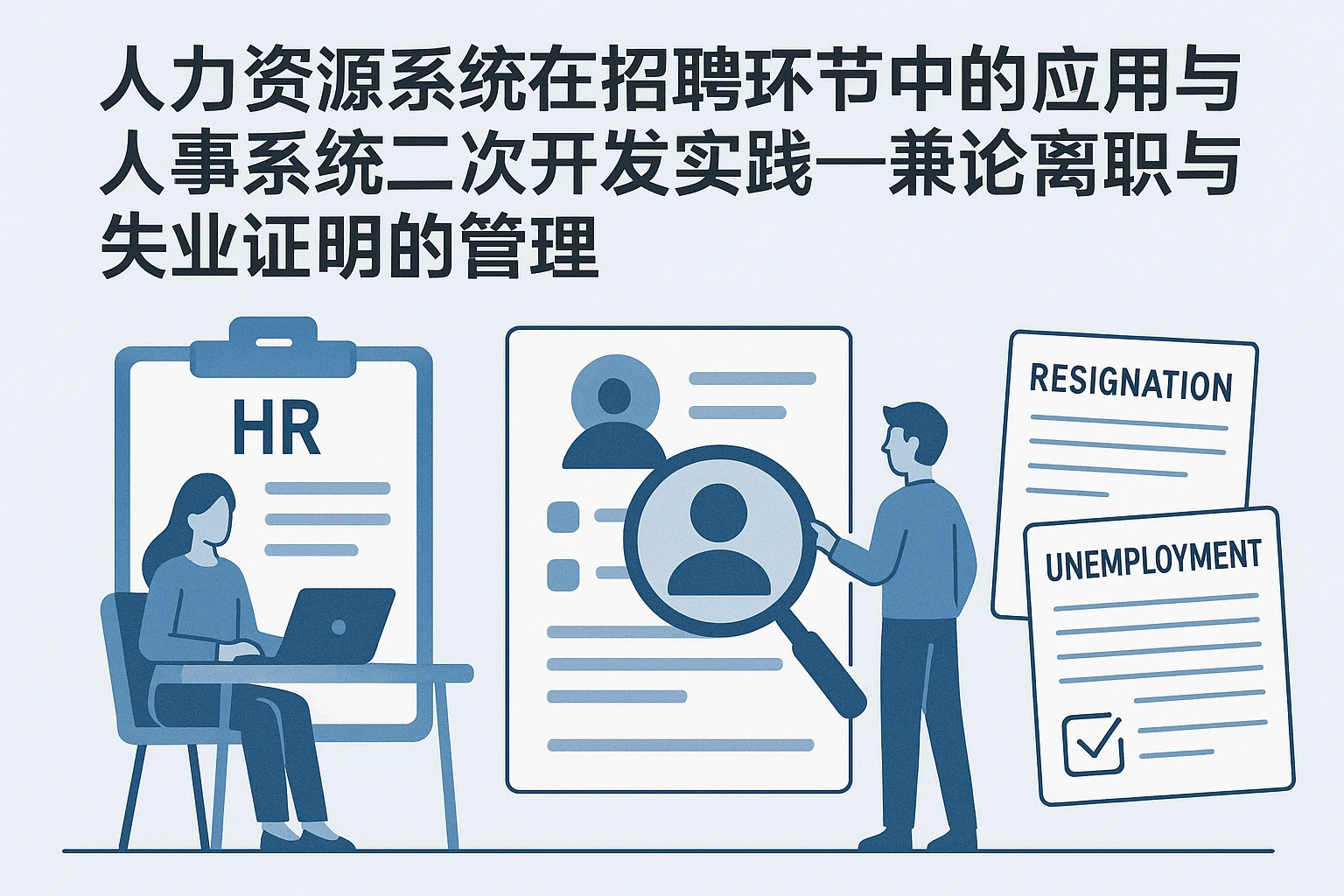 人力资源系统在招聘环节中的应用与人事系统二次开发实践——兼论离职与失业证明的管理