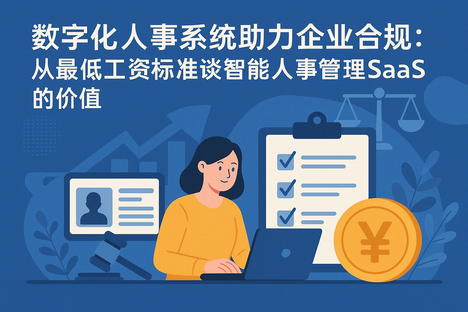 数字化人事系统助力企业合规：从最低工资标准谈智能人事管理SaaS的价值