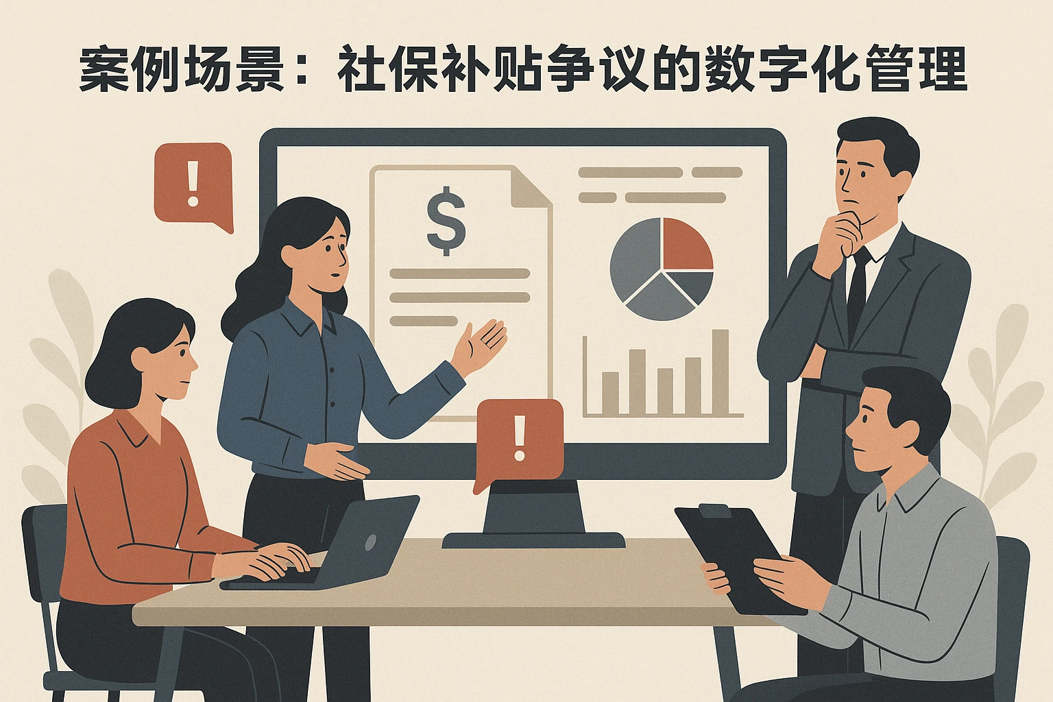 案例场景：社保补贴争议的数字化管理