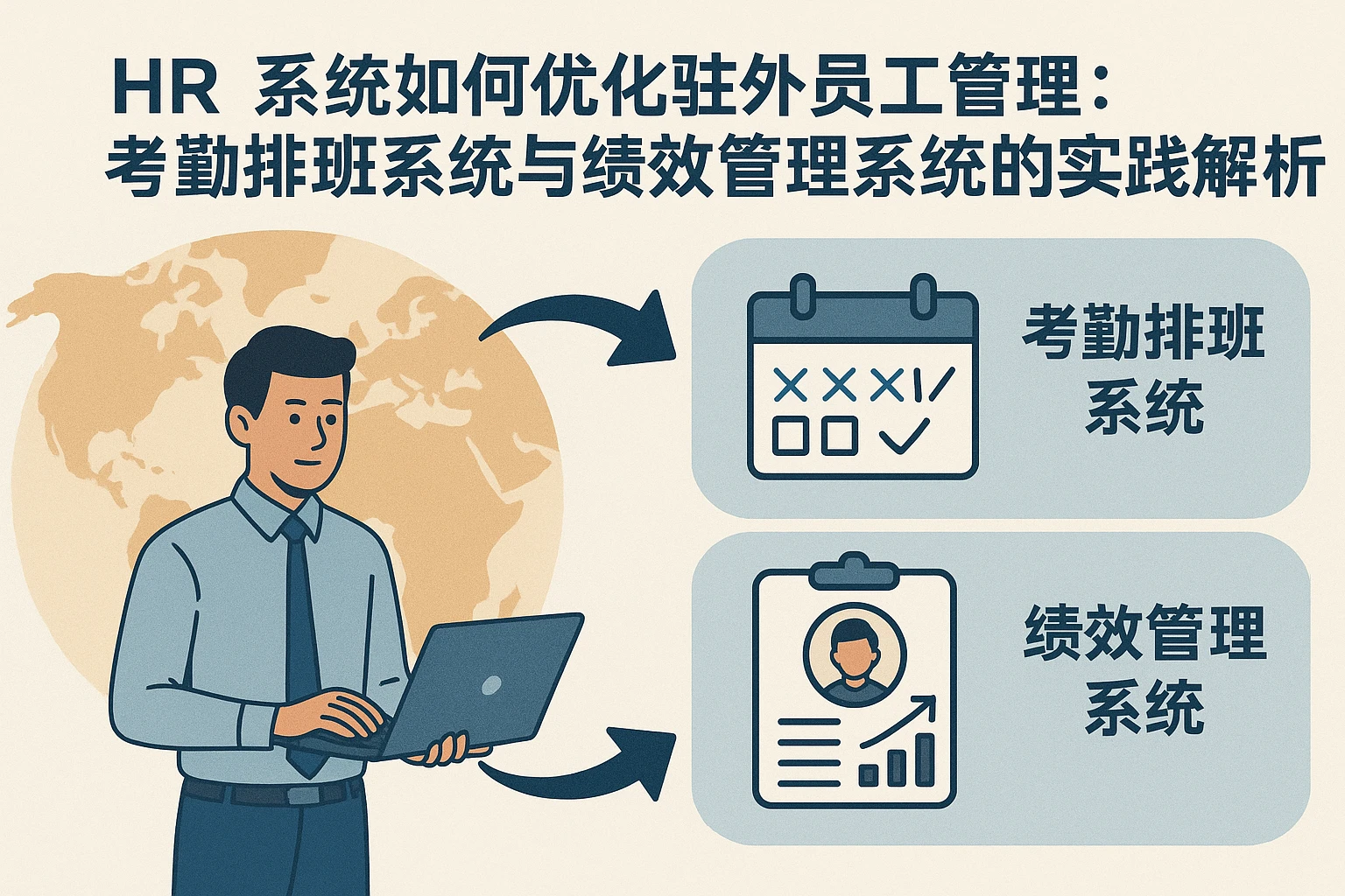 HR系统如何优化驻外员工管理：考勤排班系统与绩效管理系统的实践解析