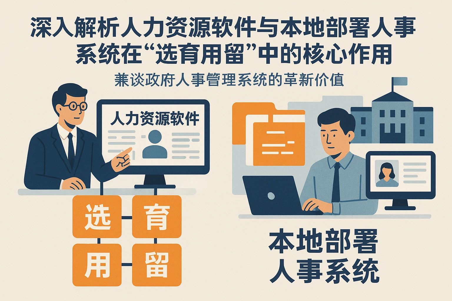 深入解析人力资源软件与本地部署人事系统在“选育用留”中的核心作用——兼谈政府人事管理系统的革新价值