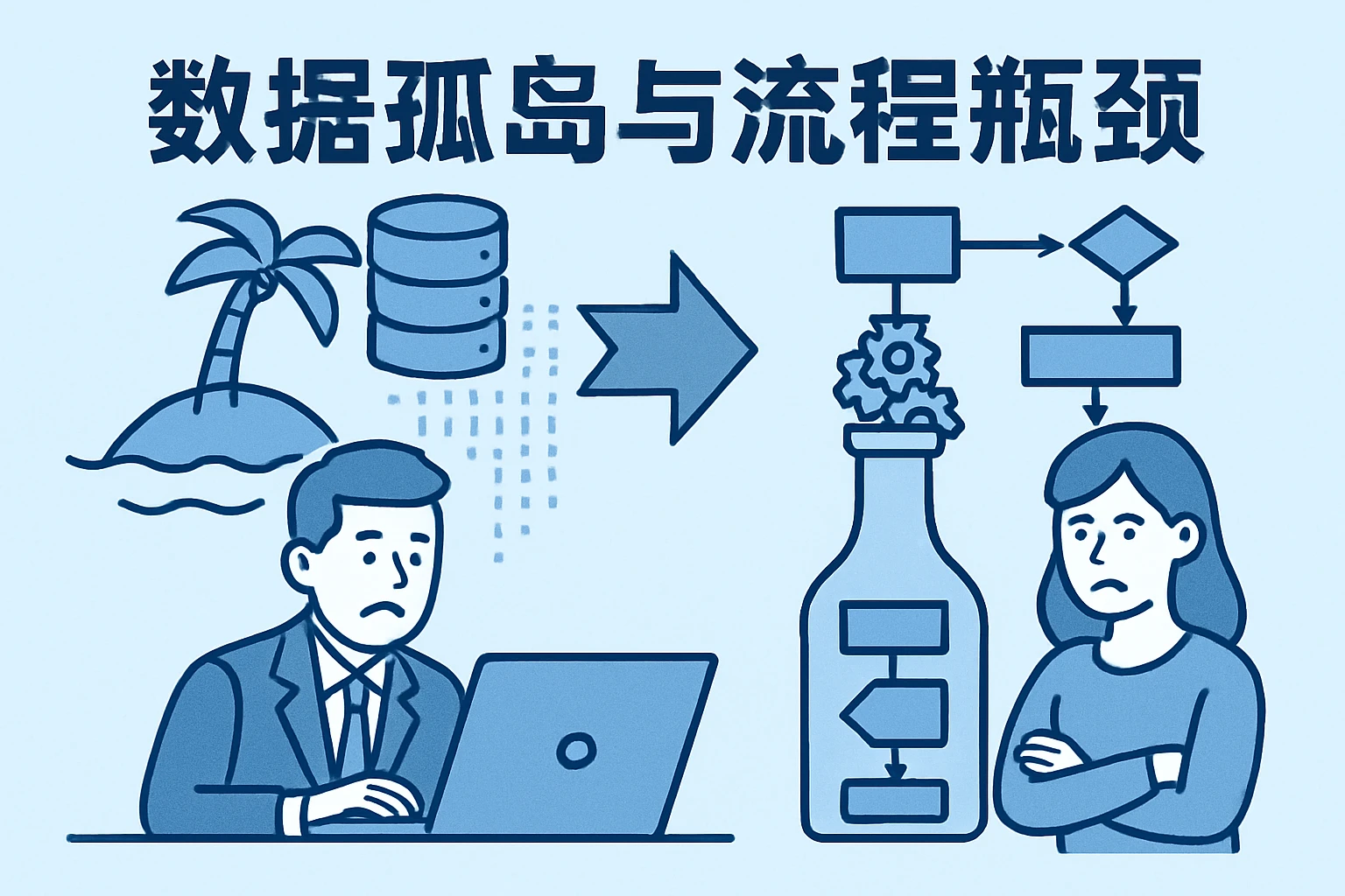 数据孤岛与流程瓶颈