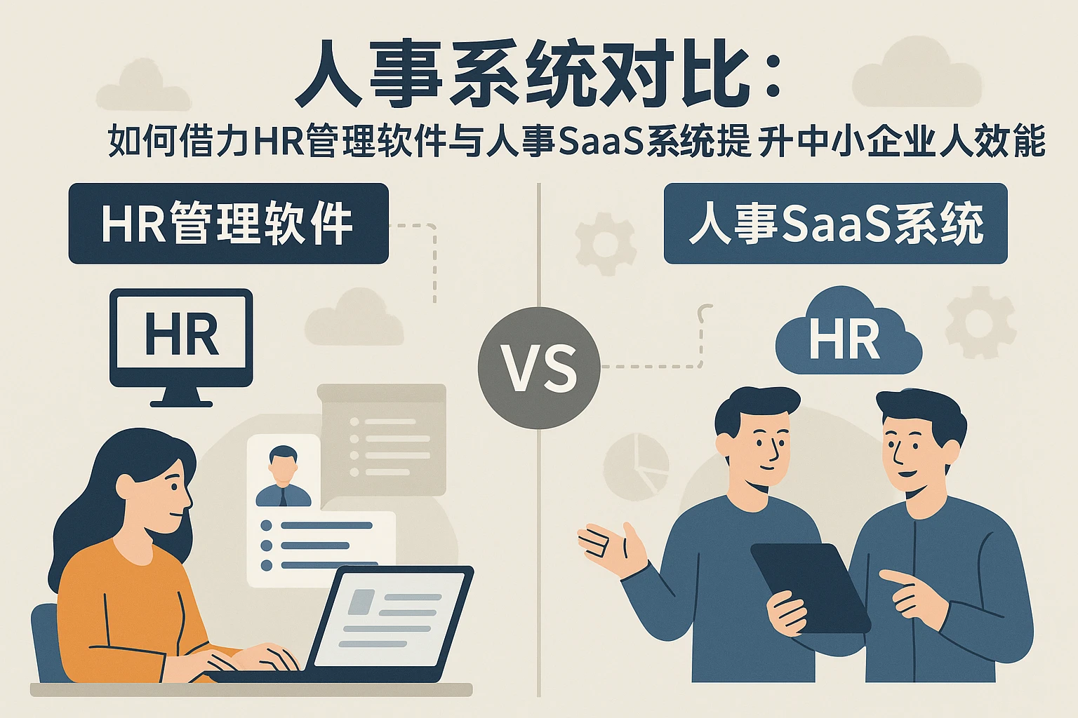 人事系统对比：如何借力HR管理软件与人事SaaS系统提升中小企业人力效能