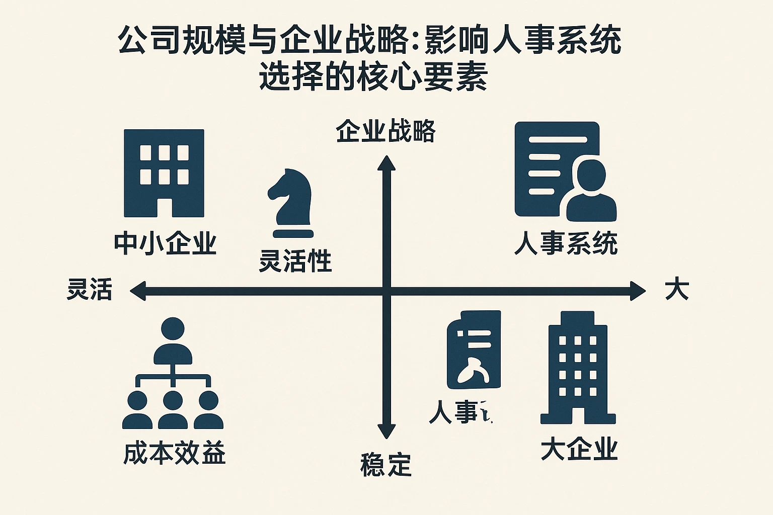 公司规模与企业战略:影响人事系统选择的核心要素