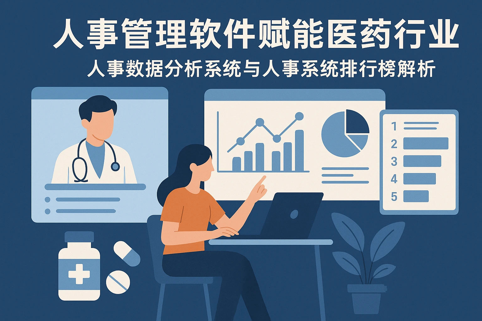 人事管理软件赋能医药行业：人事数据分析系统与人事系统排行榜解析