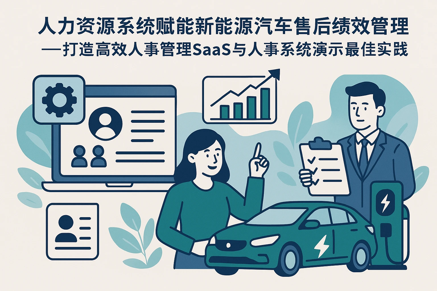 人力资源系统赋能新能源汽车售后绩效管理——打造高效人事管理SaaS与人事系统演示最佳实践