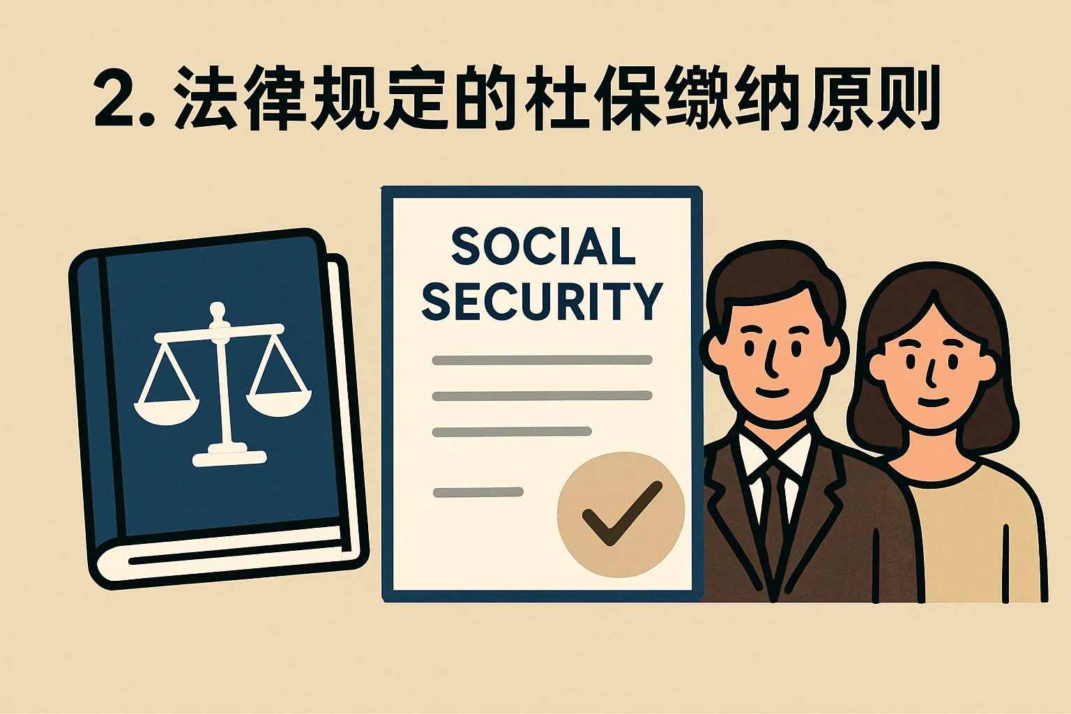 2. 法律规定的社保缴纳原则