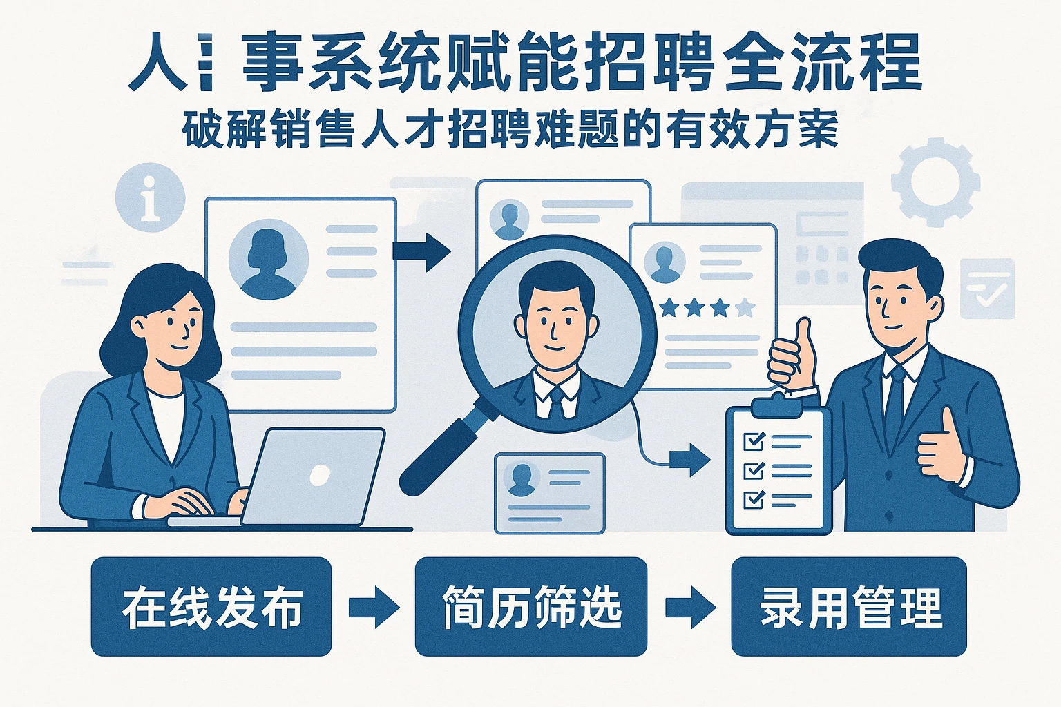 人事系统赋能招聘全流程：破解销售人才招聘难题的有效方案