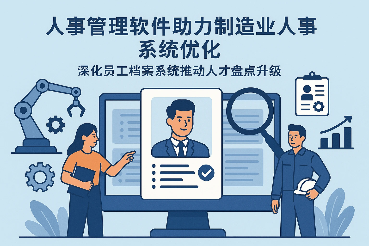 人事管理软件助力制造业人事系统优化：深化员工档案系统推动人才盘点升级