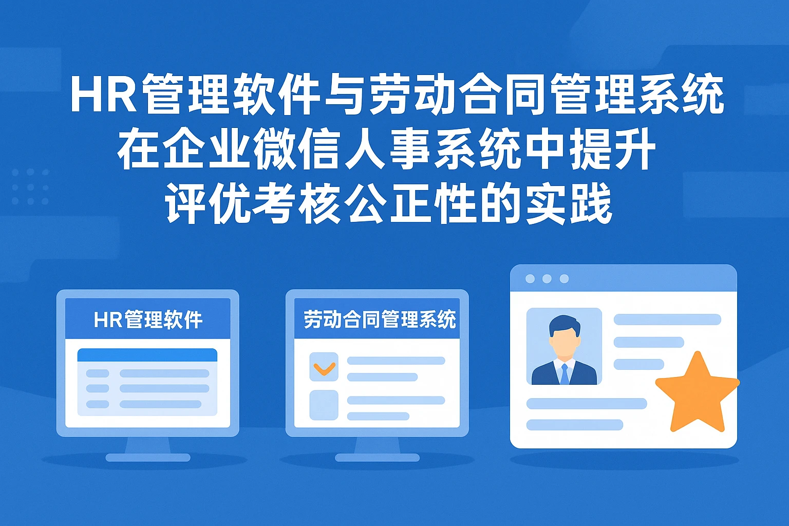 HR管理软件与劳动合同管理系统在企业微信人事系统中提升评优考核公正性的实践