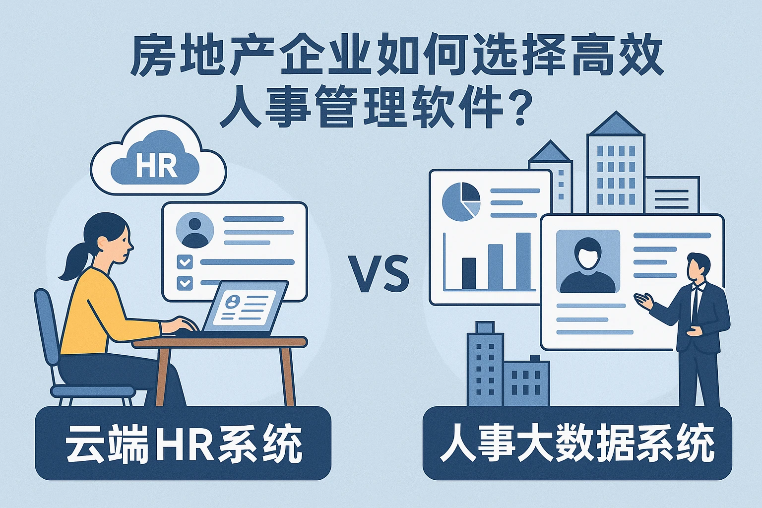 房地产企业如何选择高效的人事管理软件？云端HR系统与人事大数据系统深度解析