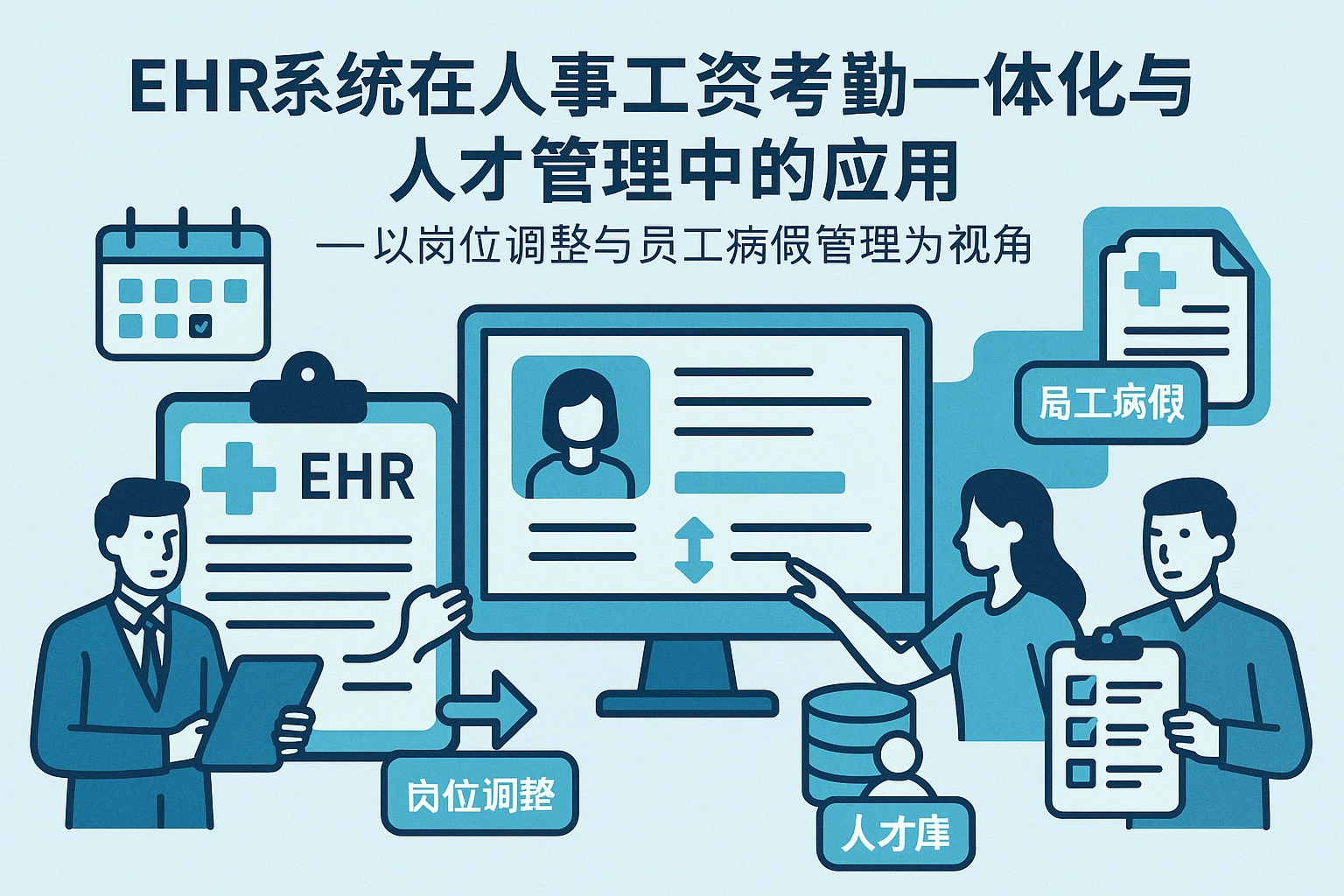 EHR系统在人事工资考勤一体化与人才库管理中的应用——以岗位调整与员工病假管理为视角