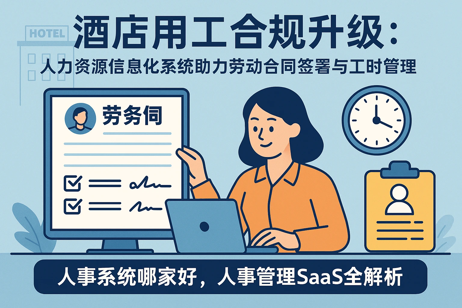 酒店用工合规升级：人力资源信息化系统助力劳动合同签署与工时管理——人事系统哪家好，人事管理SaaS全解析