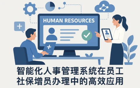 智能化人事管理系统在员工社保增员办理中的高效应用