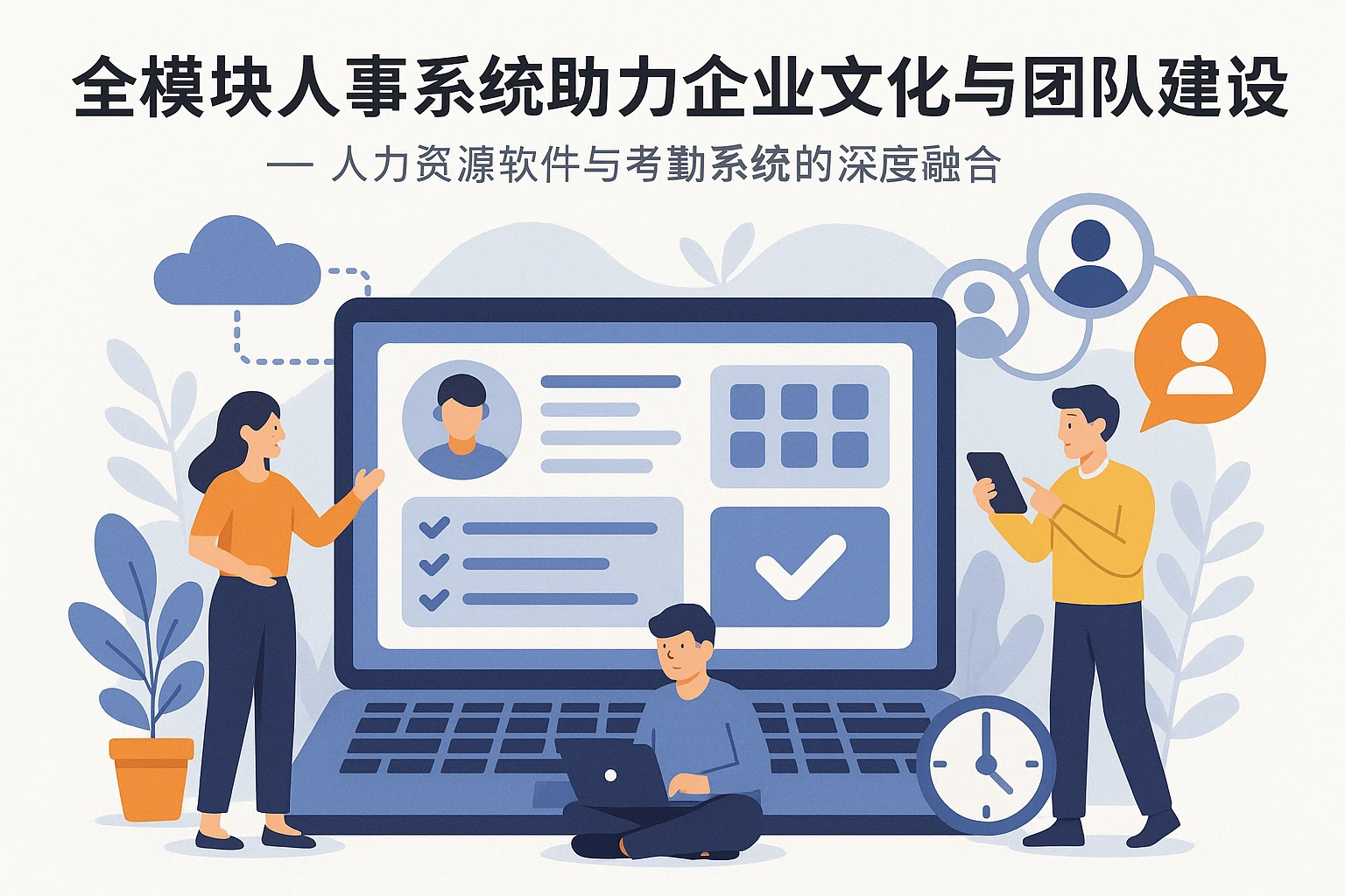 全模块人事系统助力企业文化与团队建设 —— 人力资源软件与考勤系统的深度融合