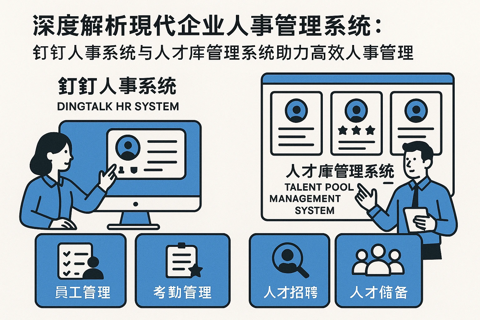 深度解析现代企业人事管理系统：钉钉人事系统与人才库管理系统助力高效人事管理