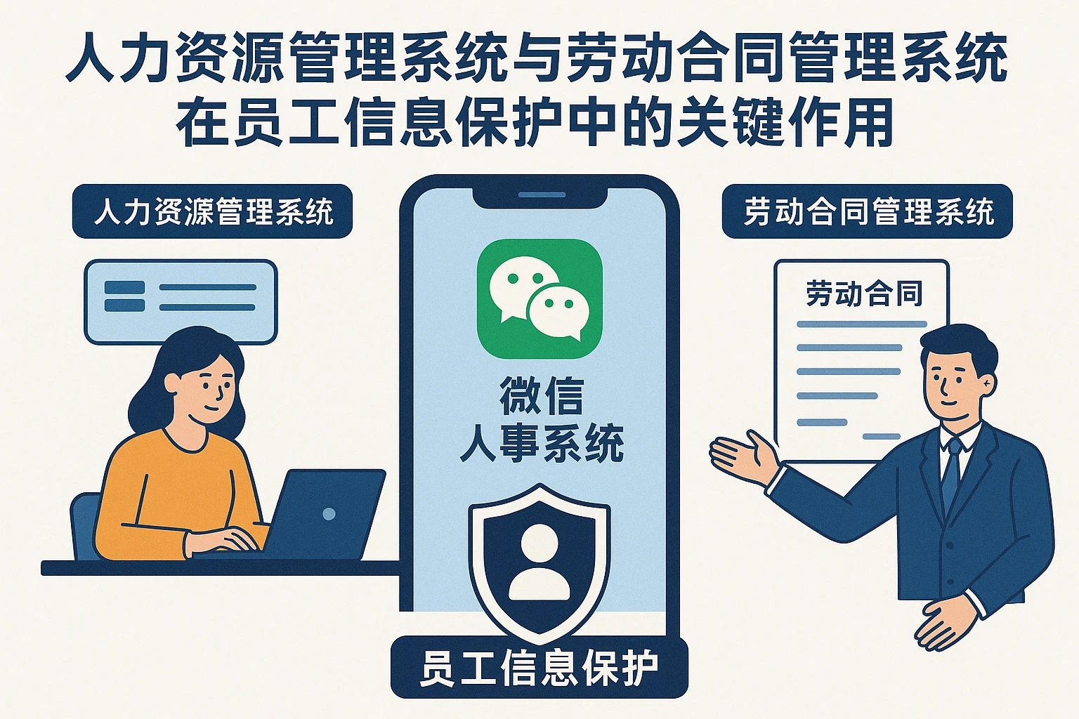 人力资源管理系统与劳动合同管理系统在员工信息保护中的关键作用——以微信人事系统为例