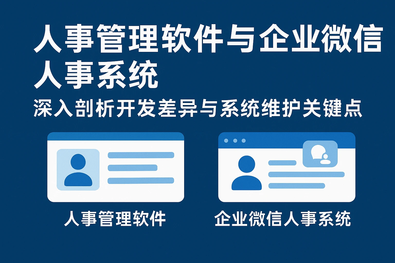 人事管理软件与企业微信人事系统：深入剖析开发差异与系统维护关键点