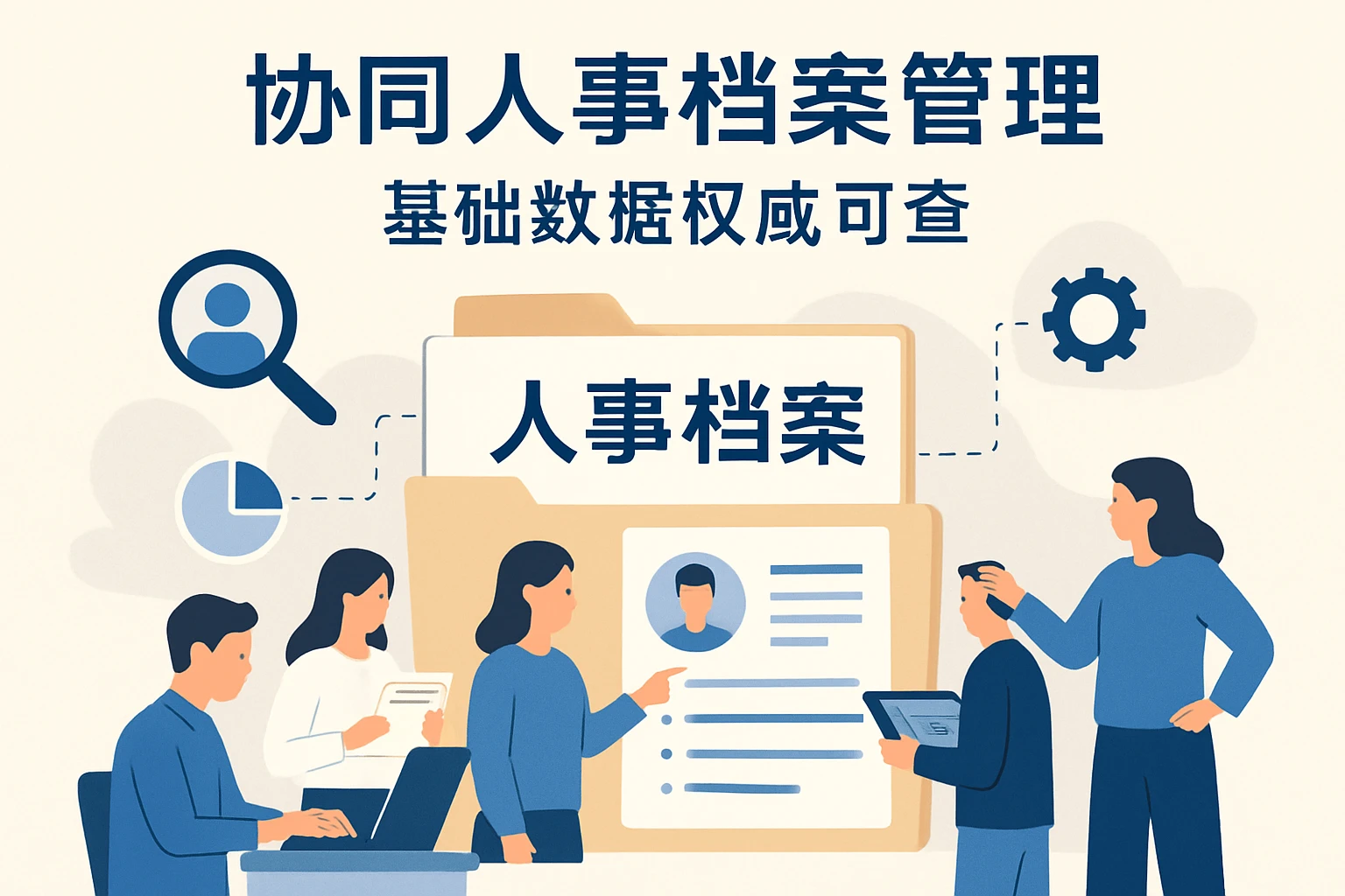 协同人事档案管理，基础数据权威可查