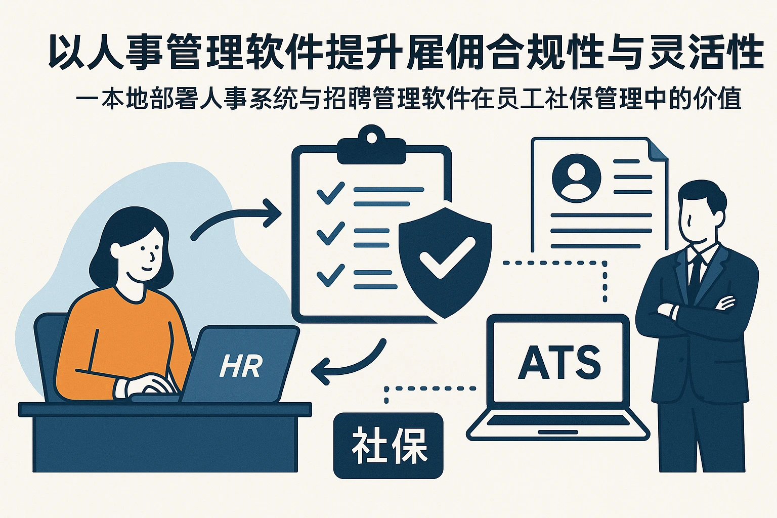 以人事管理软件提升雇佣合规性与灵活性——本地部署人事系统与招聘管理软件在员工社保管理中的价值