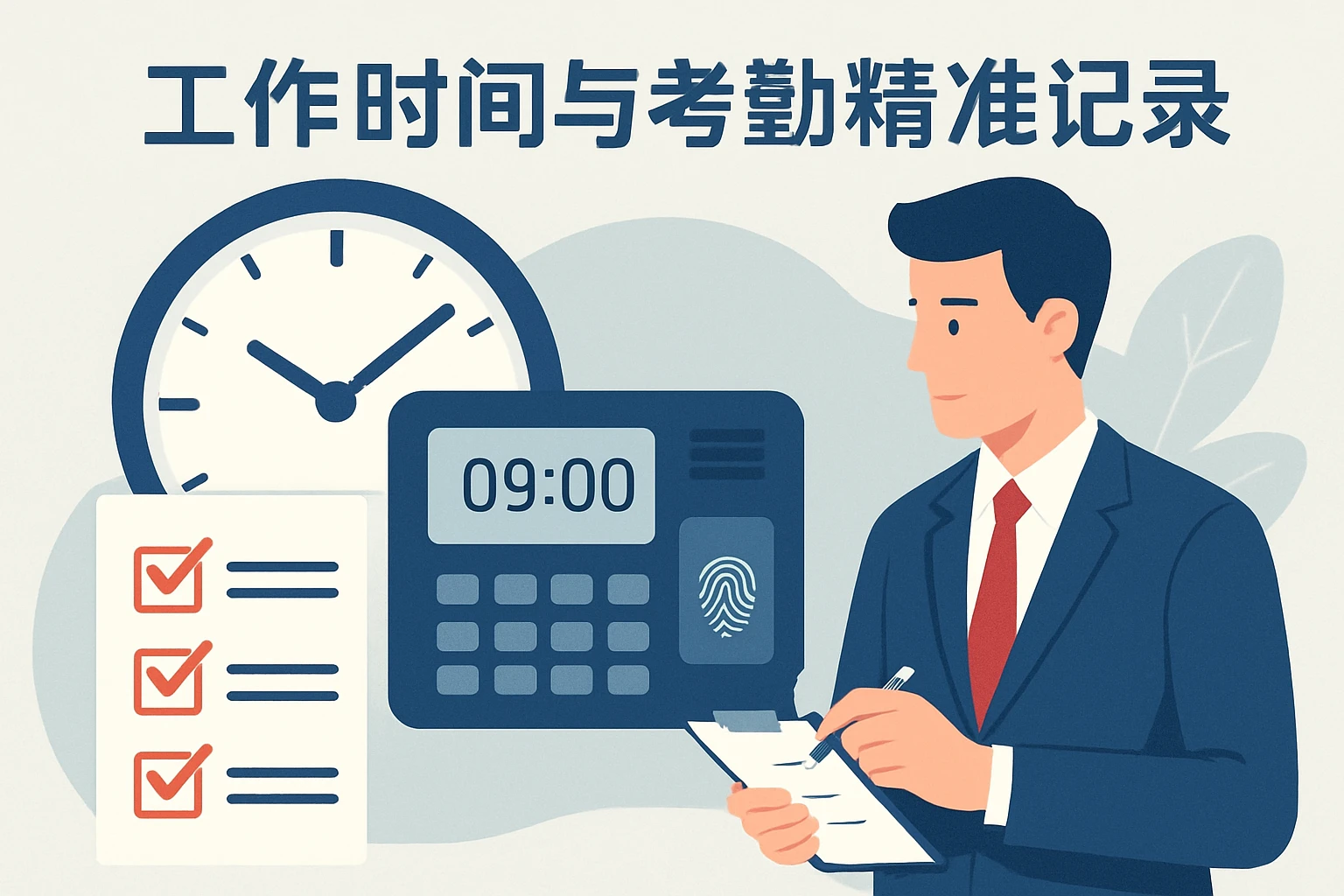 工作时间与考勤精准记录