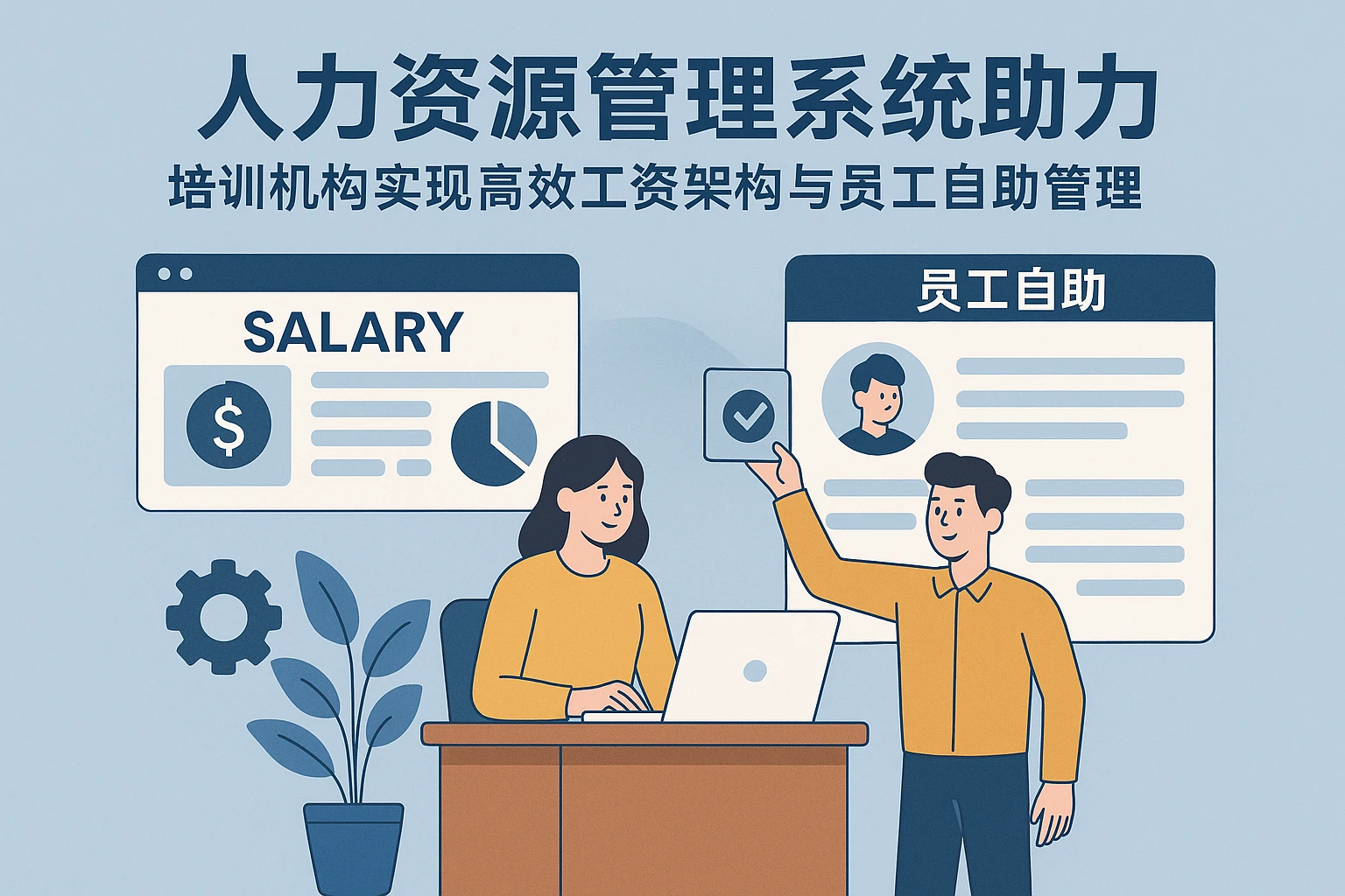 人力资源管理系统助力培训机构实现高效工资架构与员工自助管理