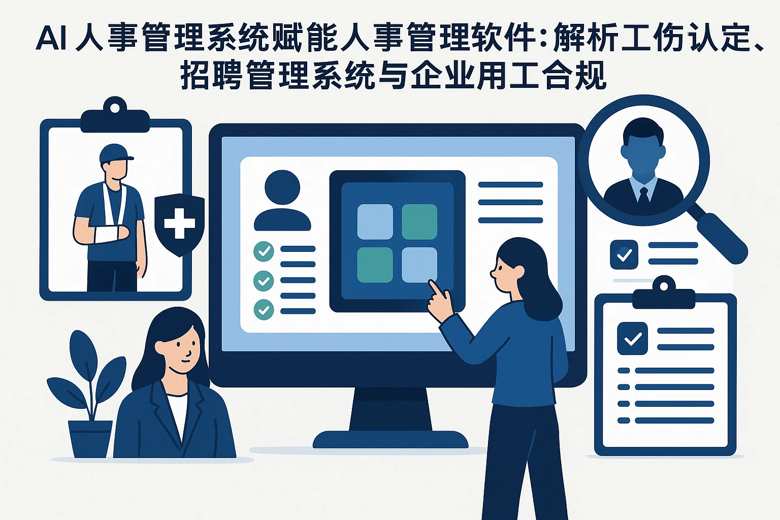 AI人事管理系统赋能人事管理软件：解析工伤认定、招聘管理系统与企业用工合规