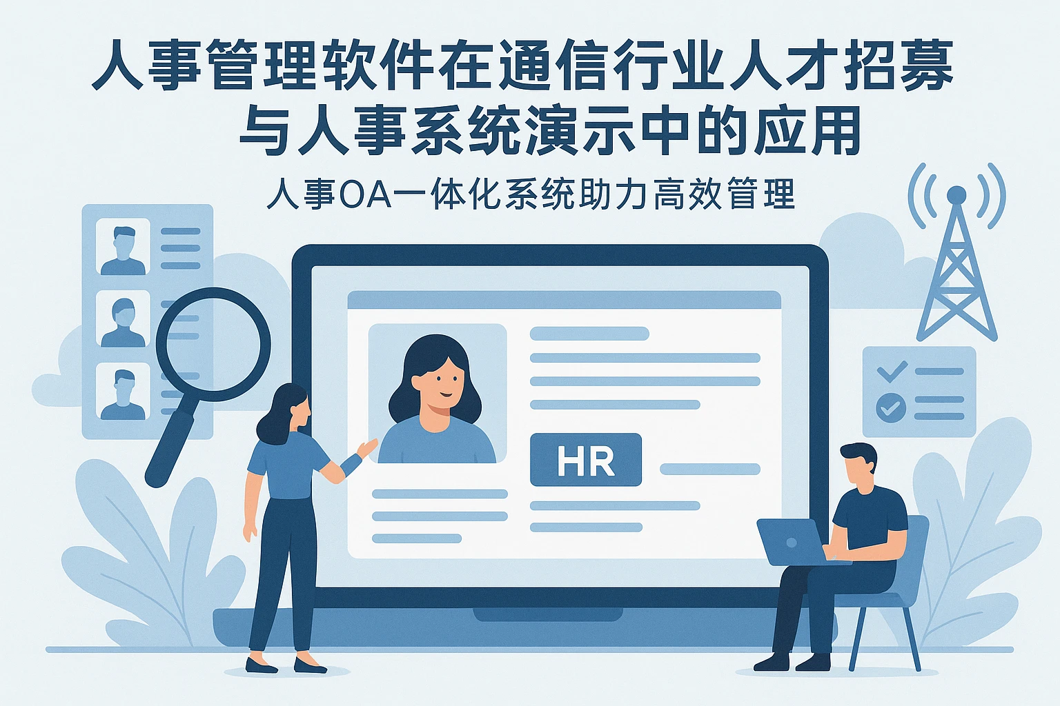 人事管理软件在通信行业人才招募与人事系统演示中的应用——人事OA一体化系统助力高效管理