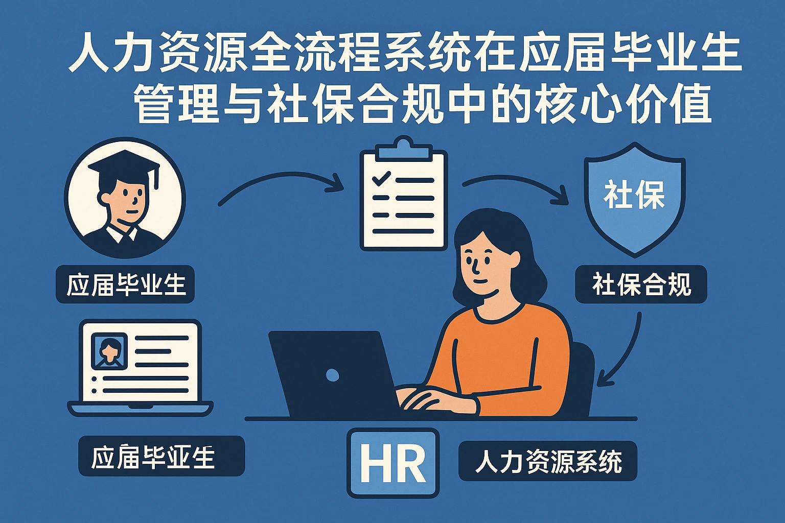 人力资源全流程系统在应届毕业生管理与社保合规中的核心价值