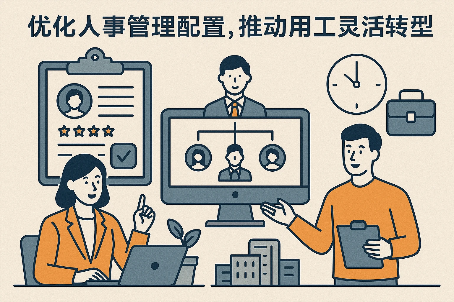 2. 优化人事管理配置，推动用工灵活转型