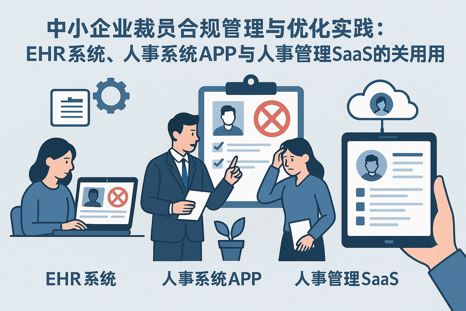 中小企业裁员合规管理与优化实践：EHR系统、人事系统APP与人事管理SaaS的关键应用