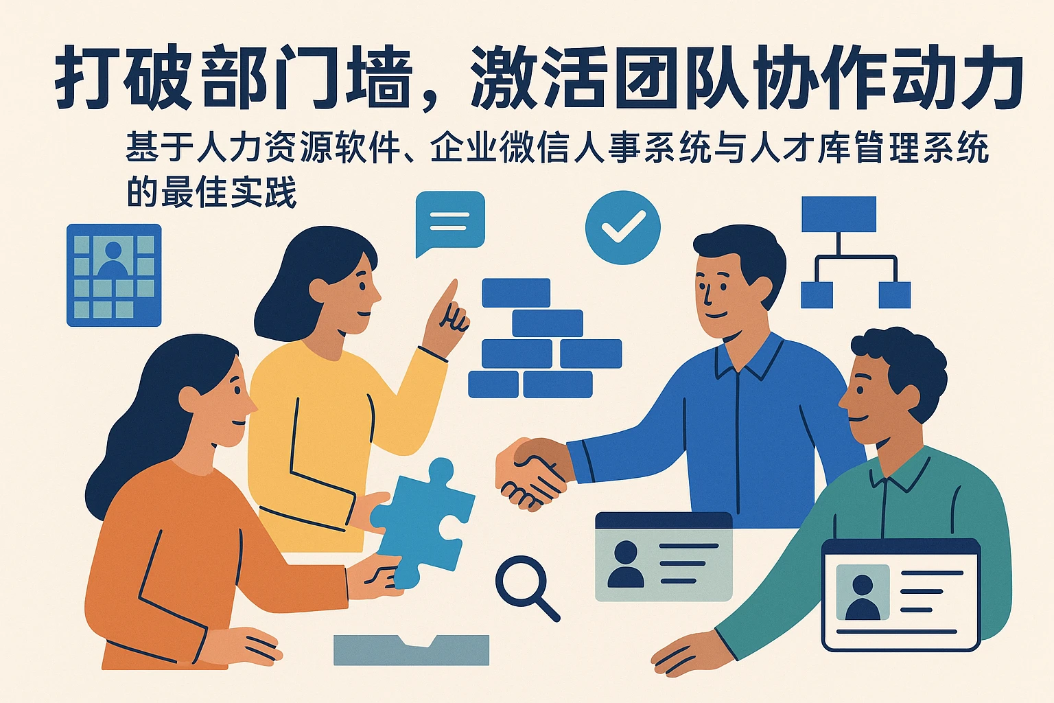 打破部门墙，激活团队协作动力——基于人力资源软件、企业微信人事系统与人才库管理系统的最佳实践