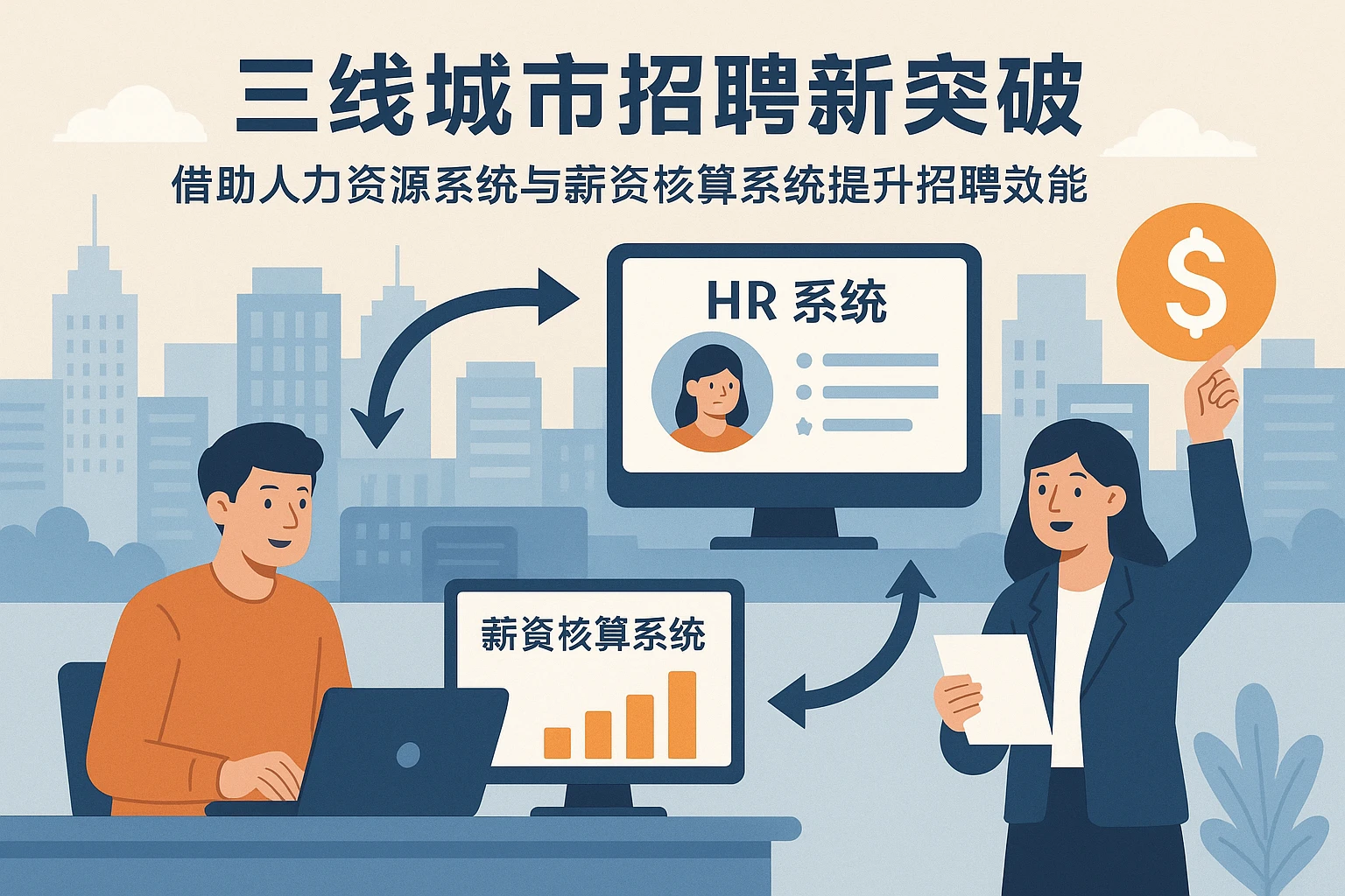 三线城市招聘新突破：借助人力资源系统与薪资核算系统提升招聘效能
