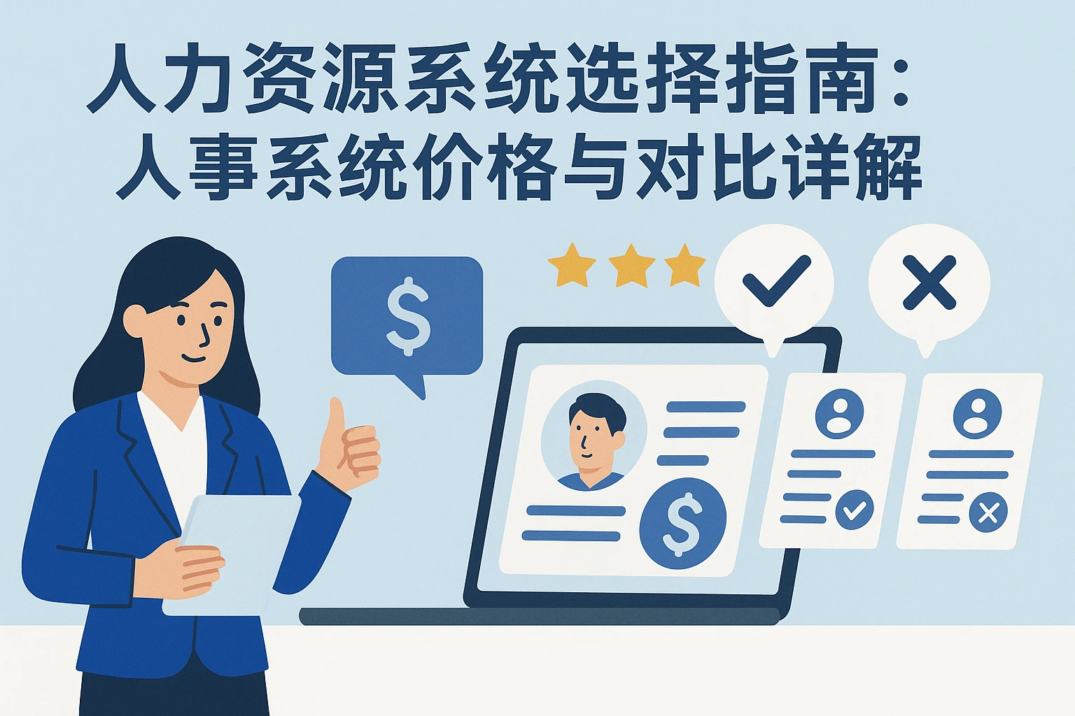 人力资源系统选择指南：人事系统价格与对比详解